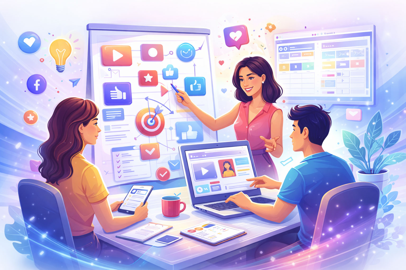 Coaching für Social Media insbesondere Facebook, TikTok, Pinterest und Instagram  | geniales-marketing.com